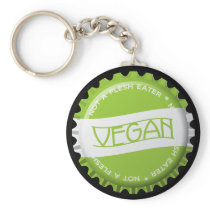 Vegan Bottlecap Keychain