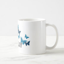 Vegan Butterfly Design Mug