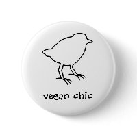 vegan chic button button