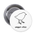 vegan chic button