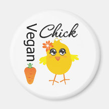 Vegan Chick 2 Fridge Magnet