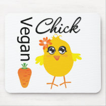 Vegan Chick 2 mousepads by chicktshirts Vegan Chick 2 mousepads