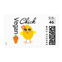 Vegan Chick 2 postage by chicktshirts Vegan Chick 2 postage