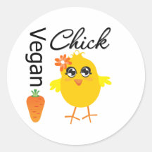 Vegan Chick 2 Sticker