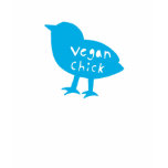 Vegan Chick Blue t-shirts