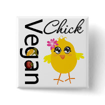 Vegan Chick buttons