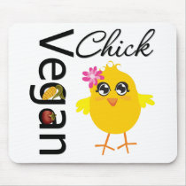 Vegan Chick mousepads by chicktshirts Vegan Chick mousepads