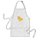 Vegan Chick yellow aprons