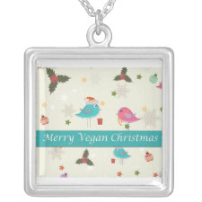 Vegan Christmas necklace