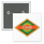 Vegan Colors Logo Pinback Buttons