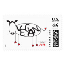 Vegan Cow Postage postage by PETA Vegan Cow Postage postage