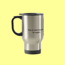 Vegan Dead Cow Travel Mug mugs