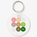 Vegan Dot Love keychain