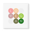 Vegan Dot Love magnet
