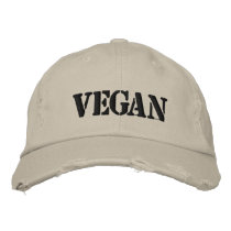 Vegan embroidered hats by sunbundelicious Vegan embroidered hats