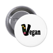 Vegan Flower Button