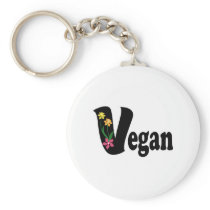 Vegan Flower Key Chains