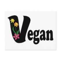 Vegan Flower postcards by HandsomeDevil Vegan Flower postcards