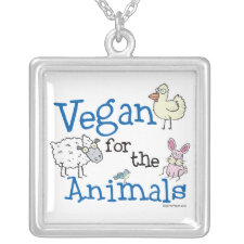 Vegan for the Animals Necklace necklace