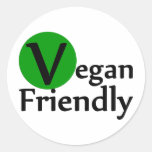 Vegan Friendly Round Stickers