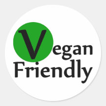 Vegan Friendly Round Stickers