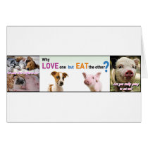 Vegan Gear Whats the difference? Greeting Cards