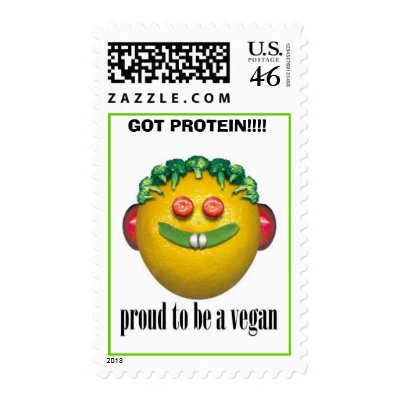 vegan, GOT PROTEIN!!!! - Stamp by mychefmayra