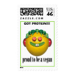 vegan, GOT PROTEIN!!!! - Stamp