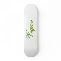 Vegan. Green. Slogan. Custom Skate Board Decks