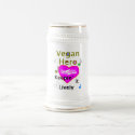 Vegan Hero Beer Stein mugs by allinharmony Vegan Hero Beer Stein mugs