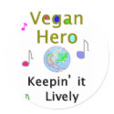 Vegan Hero II Sticker by allinharmony Vegan Hero II Sticker