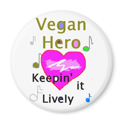 Vegan Hero Magnet by allinharmony