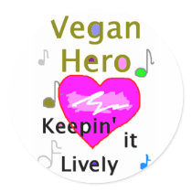 Vegan Hero Sticker by allinharmony Vegan Hero Sticker