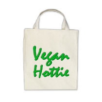Vegan Hottie - Organic Grocery Tote bags