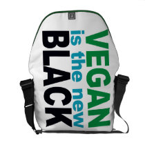 Vegan is the New Black Messenger Bags