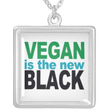 Vegan is the New Black Necklace necklace