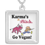 Vegan Karma Personalized Necklace