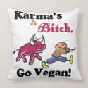 Vegan Karma mojo_throwpillow