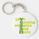 Vegan..loVe Eating veGgiies And Nuts Key Chain