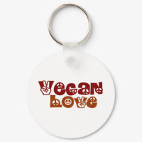 Vegan Love keychain