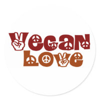 Vegan Love sticker