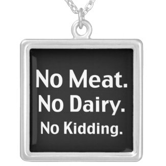 Vegan Message necklace