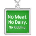 Vegan Message Jewelry necklace