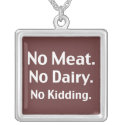 Vegan Message necklace