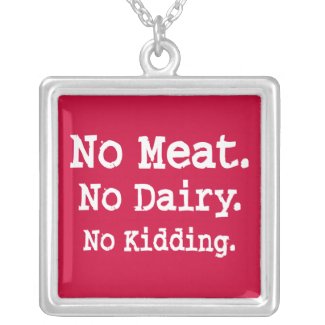 Vegan Message Pendant