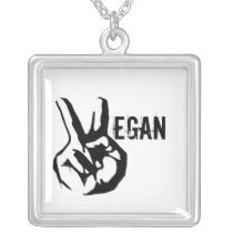 Vegan Peace Necklace necklaces