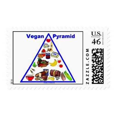 Vegan Postage Stamps by CarlaBramlett