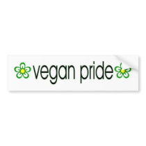 Vegan Pride bumper sticker bumper stickers