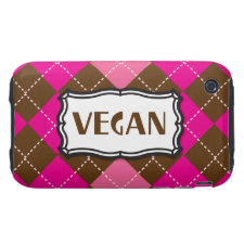 Vegan Argyle iphone 3 case