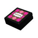 Vegan Pride Pink Brown Argyle zazzle_giftbox